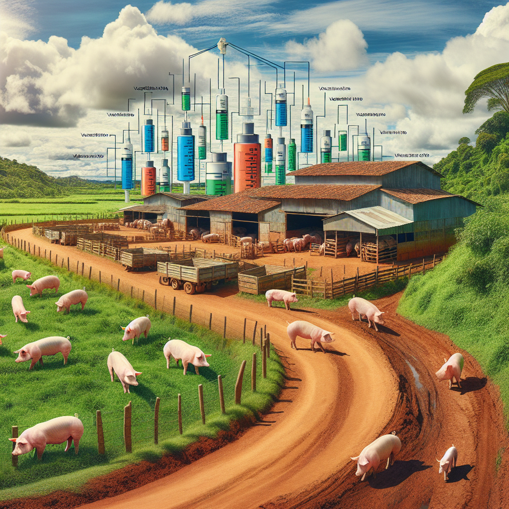 plano vacinal em suinocultura comercial - ilustração para plano vacinal em suinocultura comercial no Brasil