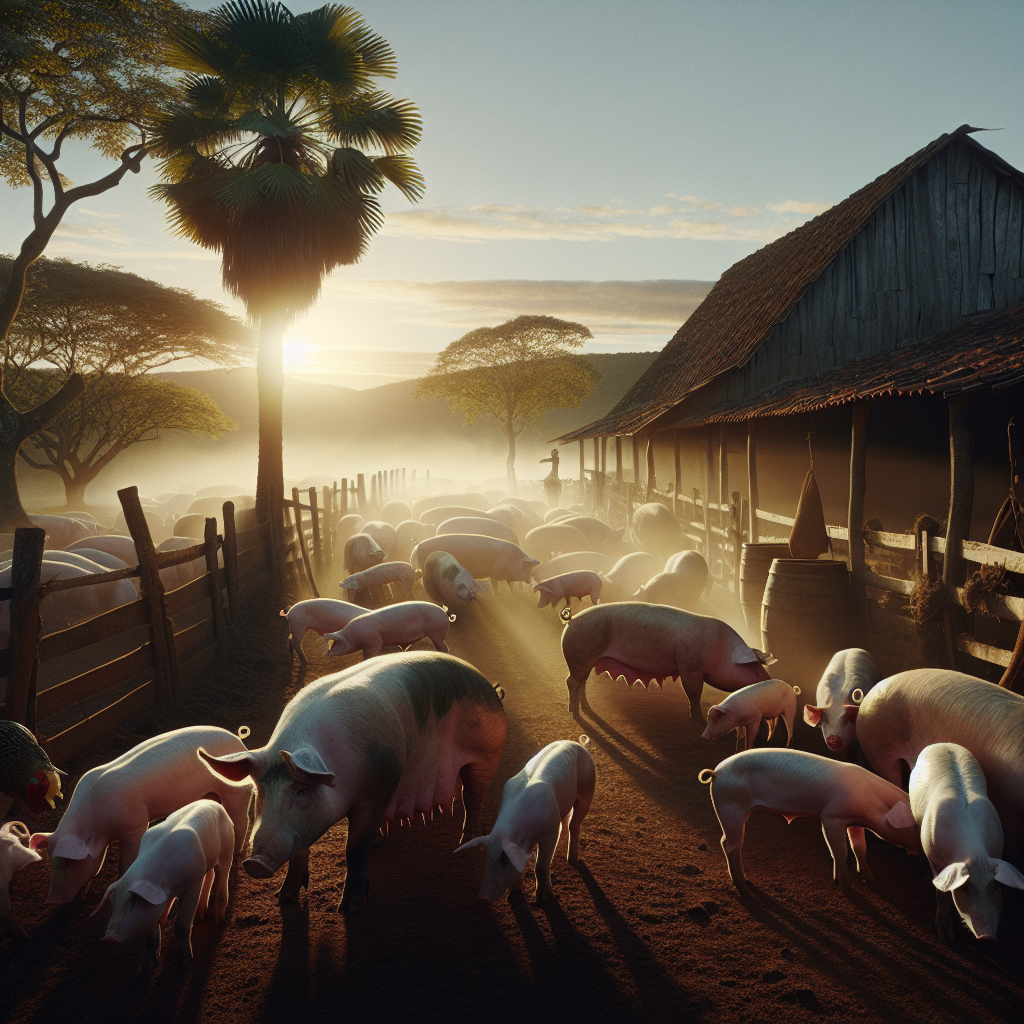 prevenção de perdas por estresse térmico em suínos - ilustração para prevenção de perdas por estresse térmico em suínos no Brasil