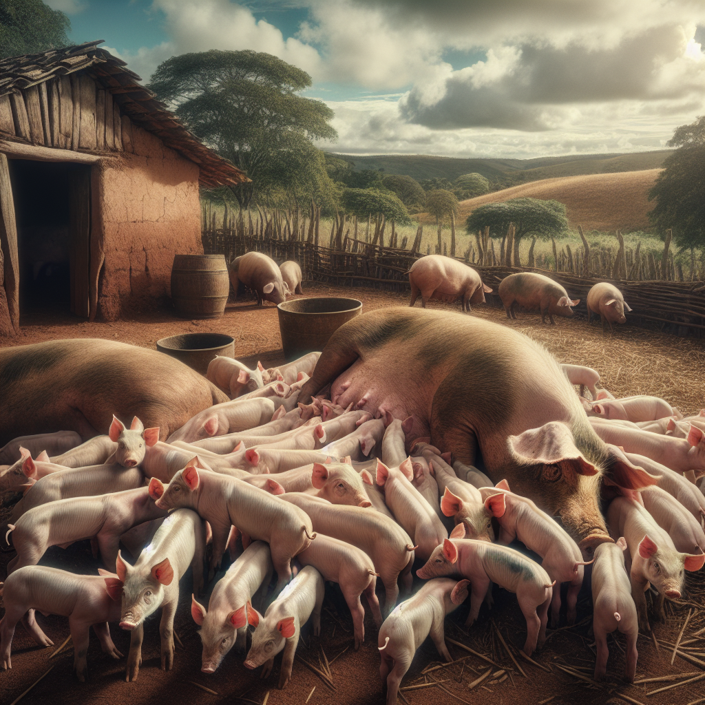 manejo de leitões no pós-parto - ilustração para manejo de leitões no pós-parto no Brasil