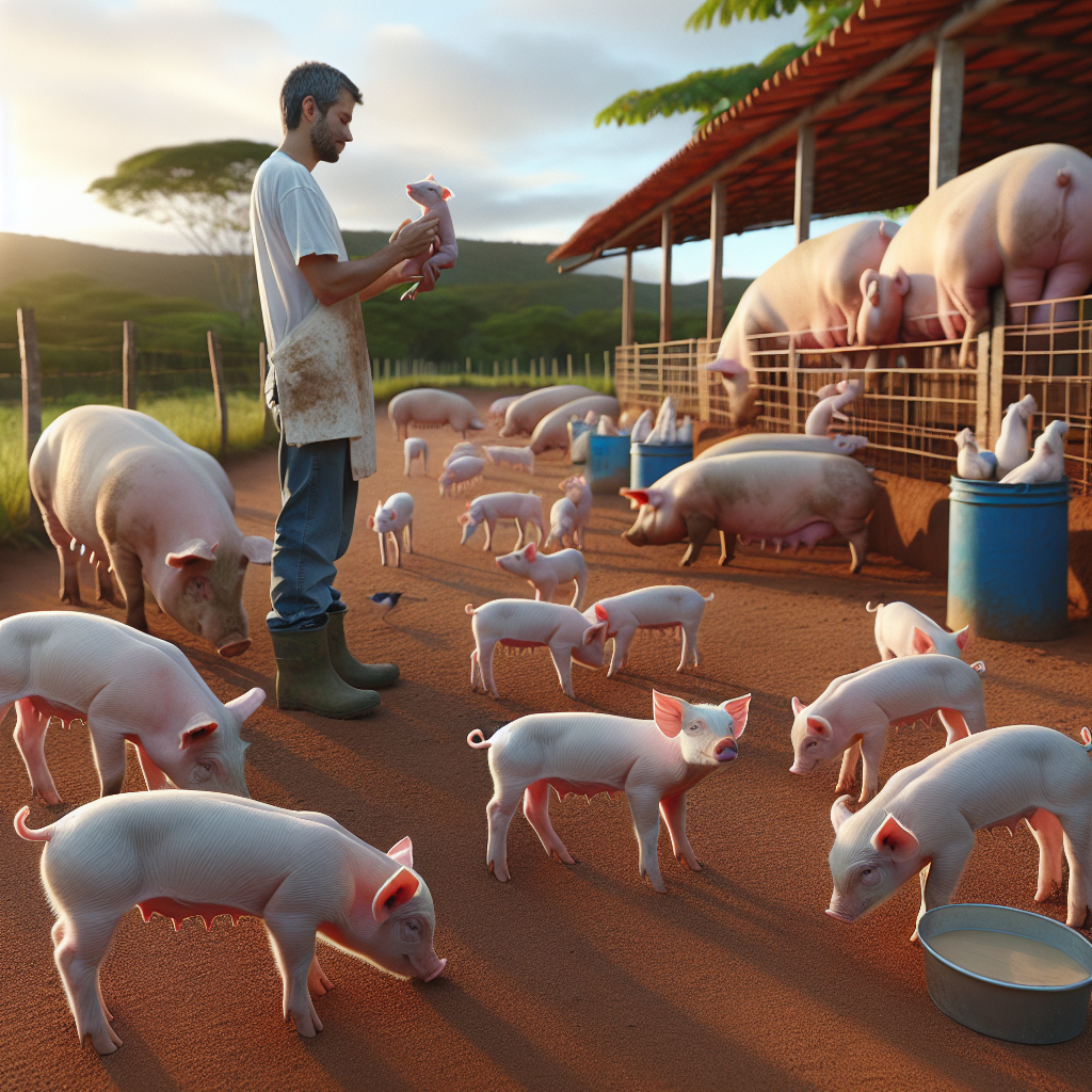 manejo prático de manejo de leitões no pós-parto em propriedade brasileira