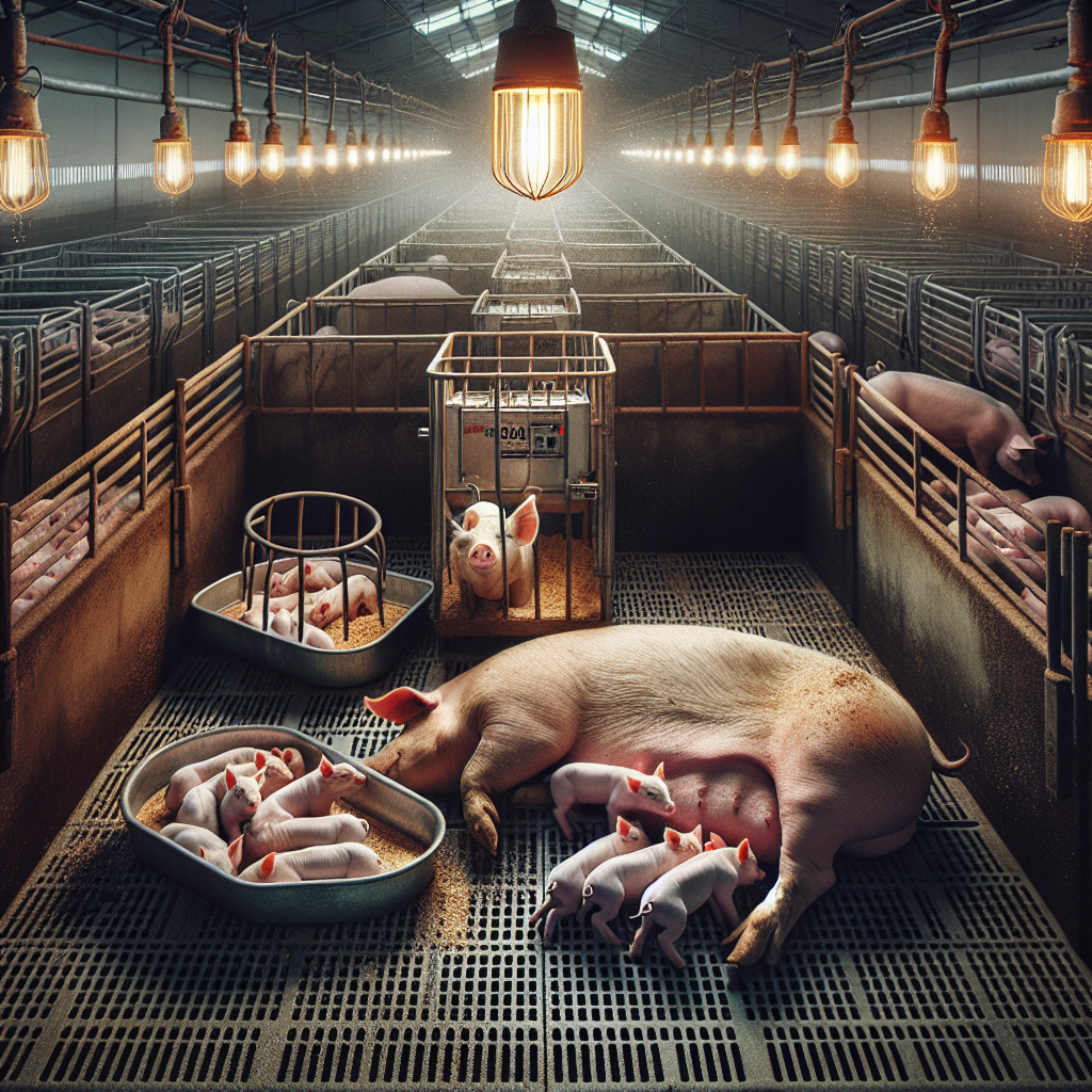 manejo de leitões no pós-parto - ilustração para manejo de leitões no pós-parto no Brasil